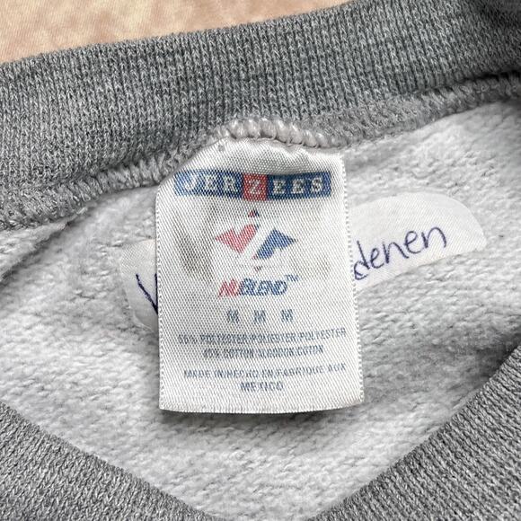 Vintage Y2K Jackson Hole Wyoming Crewneck Sweatshirt Gray Jerzees Travel Outdoor - Picture 4 of 5